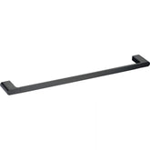 Acl Cora Single Towel Rail Matte Black & Chrome and White